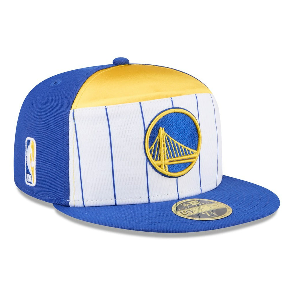 New Era - Golden State Warriors 2025 NBA Tip Off Split Panel 59FIFTY Fitted Hat - White/Royal