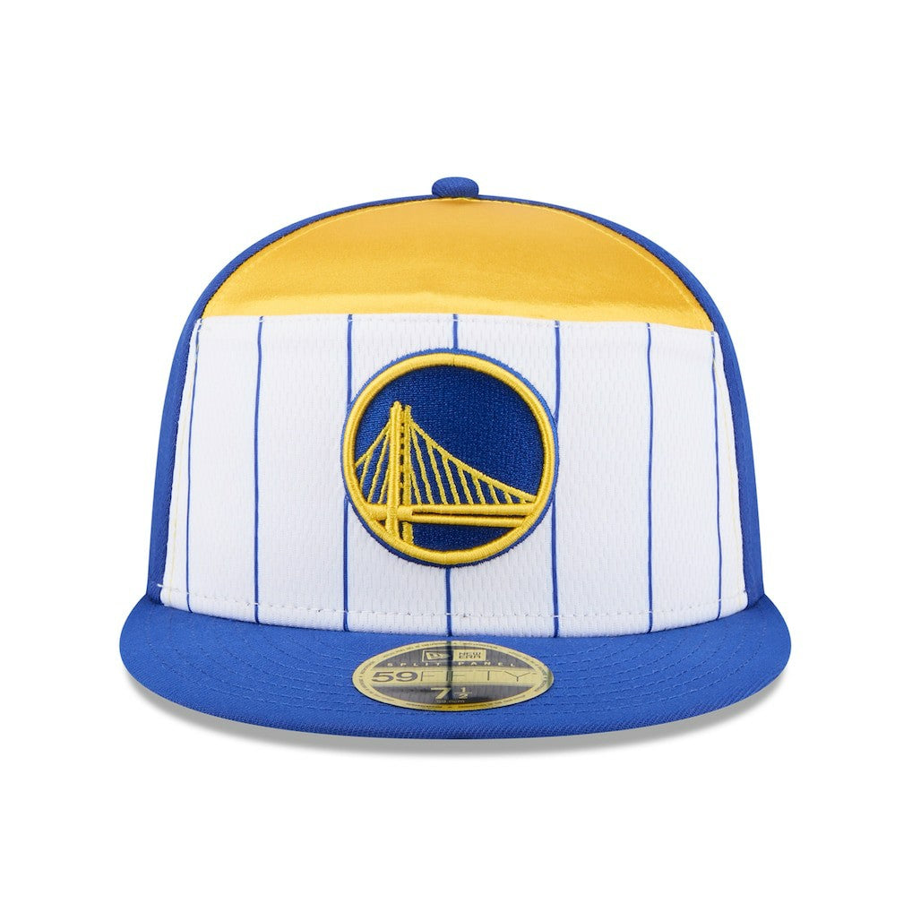 New Era - Golden State Warriors 2025 NBA Tip Off Split Panel 59FIFTY Fitted Hat - White/Royal