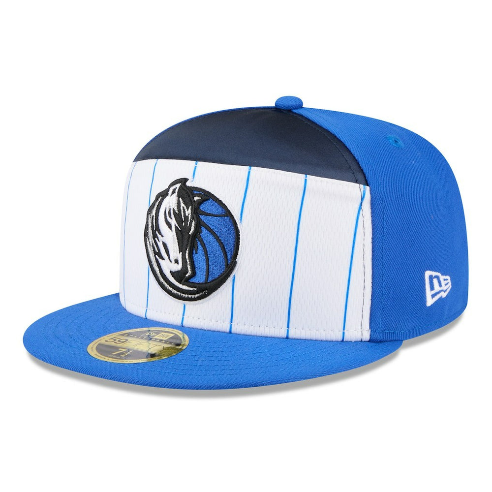 New Era - Dallas Mavericks 2025 NBA Tip Off Split Panel 59FIFTY Fitted Hat - White/Blue