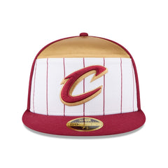 New Era - Cleveland Cavaliers 2025 NBA Tip Off Split Panel 59FIFTY Fitted Hat - White/Wine