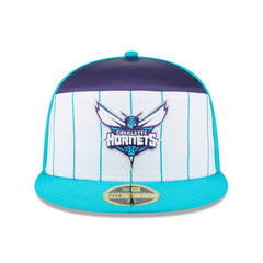 New Era - Charlotte Hornets 2025 NBA Tip Off Split Panel 59FIFTY Fitted Hat - White/Teal