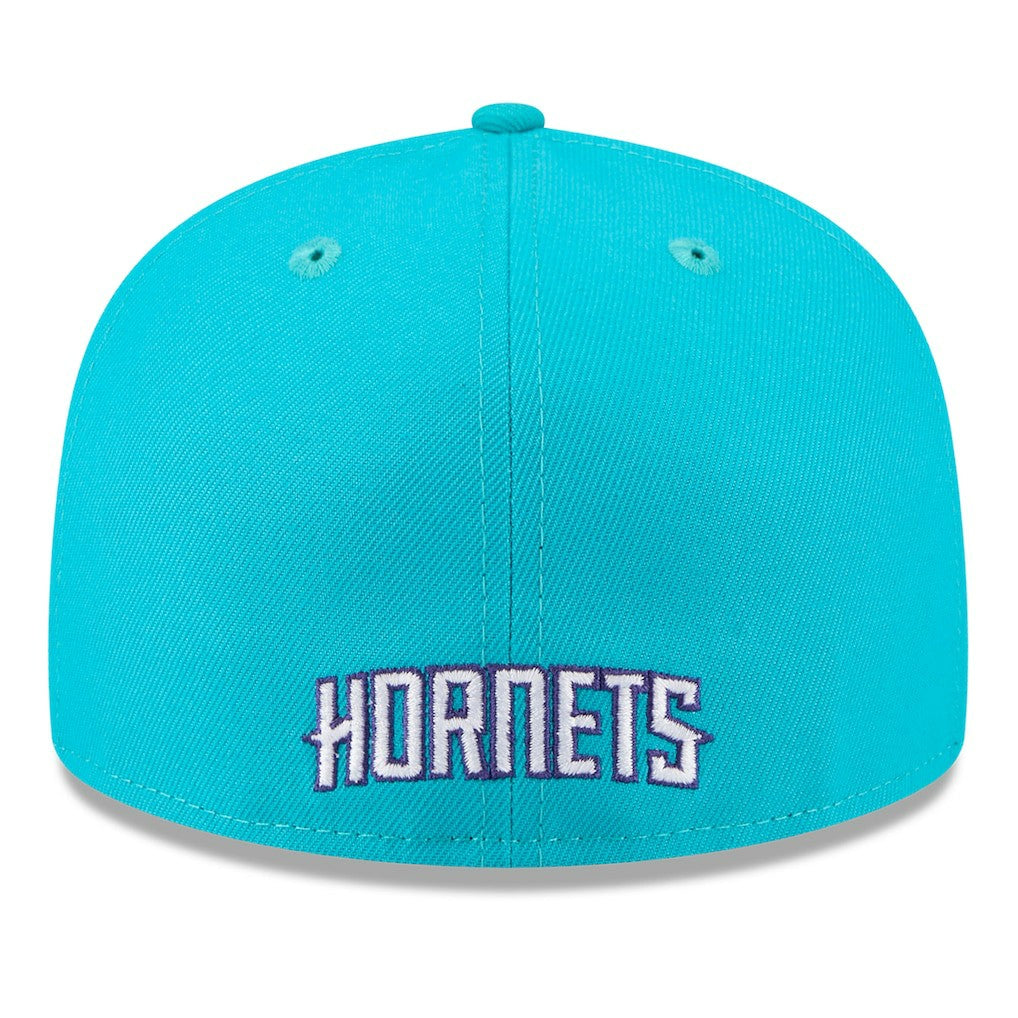 New Era - Charlotte Hornets 2025 NBA Tip Off Split Panel 59FIFTY Fitted Hat - White/Teal