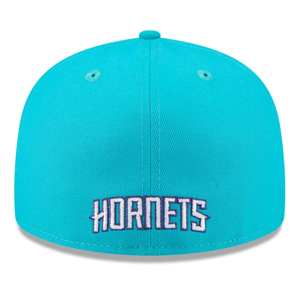 New Era - Charlotte Hornets 2025 NBA Tip Off Split Panel 59FIFTY Fitted Hat - White/Teal