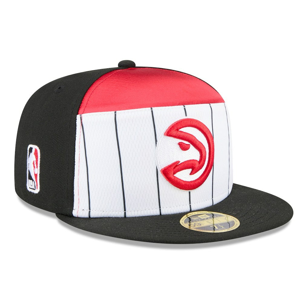 New Era - Atlanta Hawks 2025 NBA Tip Off Split Panel 59FIFTY Fitted Hat - White/Black