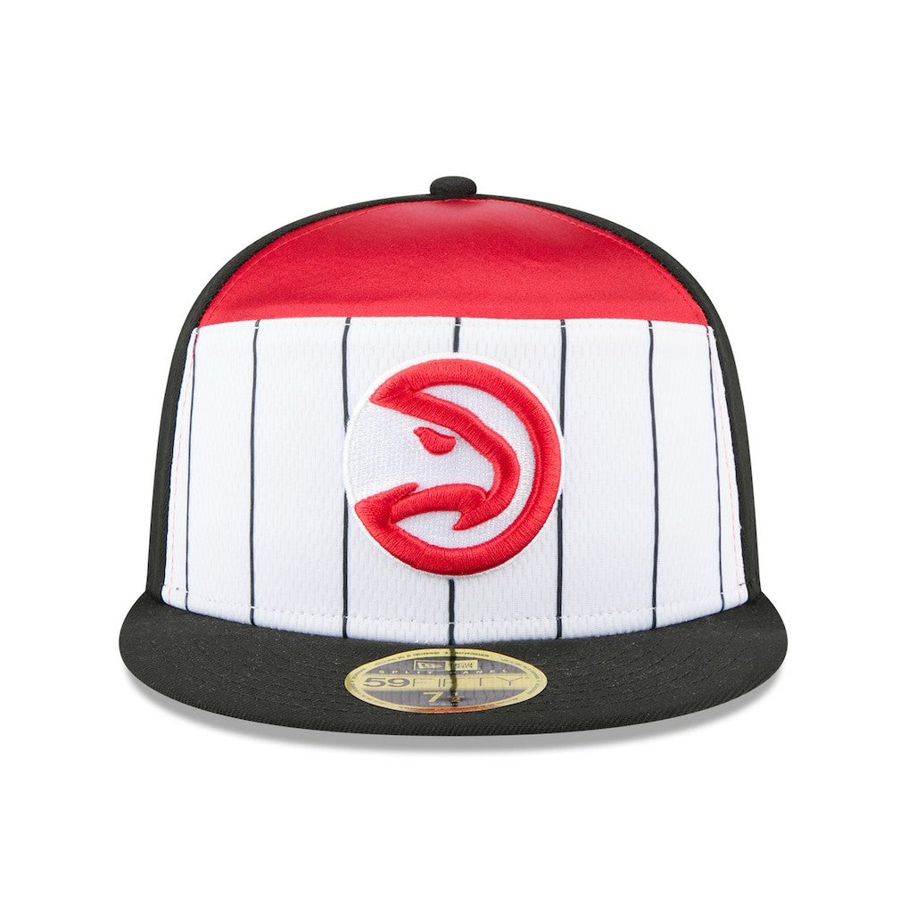 New Era - Atlanta Hawks 2025 NBA Tip Off Split Panel 59FIFTY Fitted Hat - White/Black