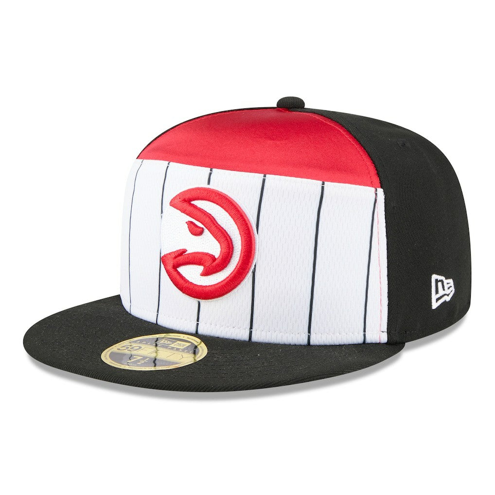 New Era - Atlanta Hawks 2025 NBA Tip Off Split Panel 59FIFTY Fitted Hat - White/Black