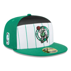 New Era - Boston Celtics 2025 NBA Tip Off Split Panel 59FIFTY Fitted Hat - White/Kelly Green