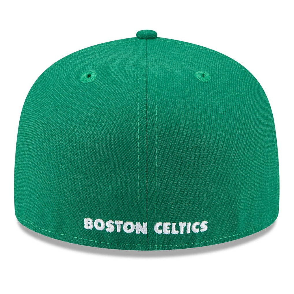 New Era - Boston Celtics 2025 NBA Tip Off Split Panel 59FIFTY Fitted Hat - White/Kelly Green