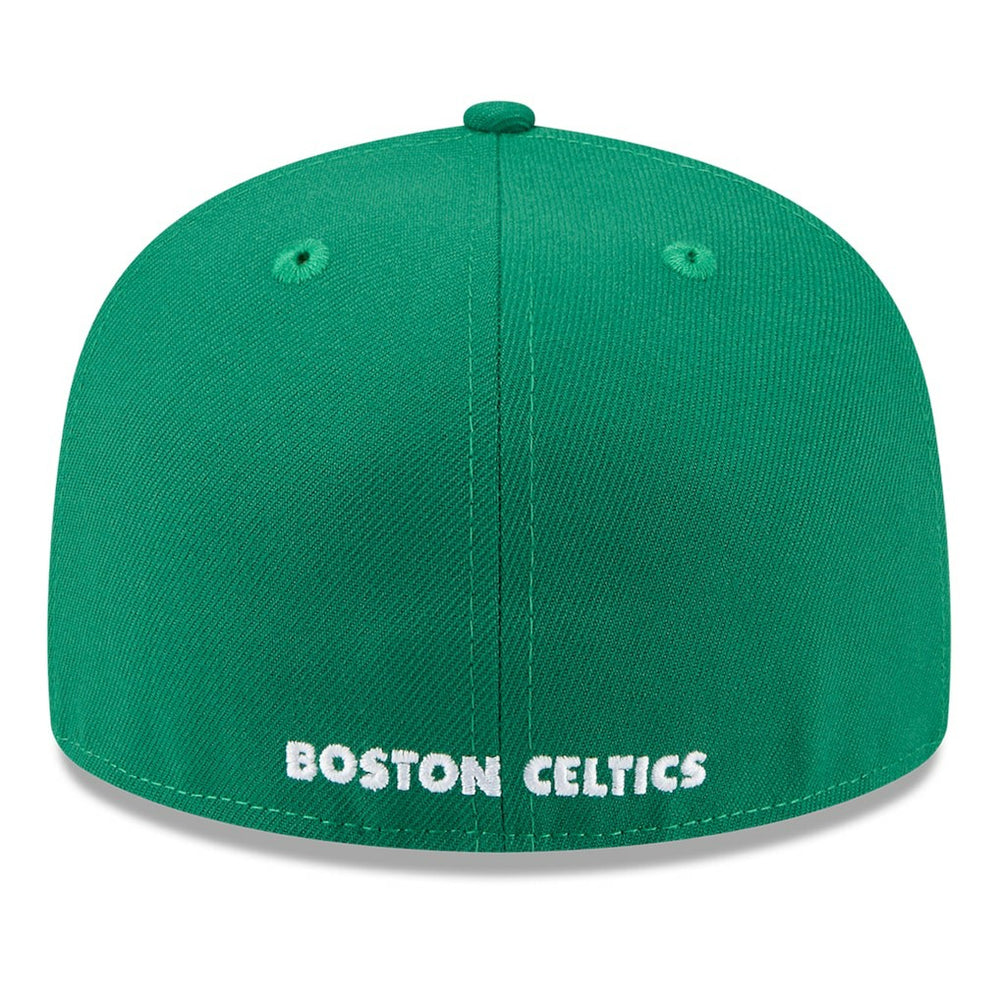 New Era - Boston Celtics 2025 NBA Tip Off Split Panel 59FIFTY Fitted Hat - White/Kelly Green