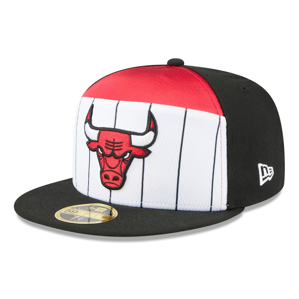 New Era - Chicago Bulls 2025 NBA Tip Off Split Panel 59FIFTY Fitted Hat - White/Black