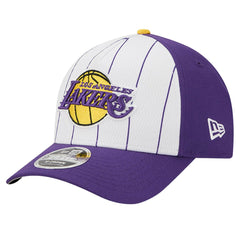 New Era - Los Angeles Lakers 2025 NBA Tip Off M-Crown A-Frame 9FORTY Adjustable Hat - White/Purple