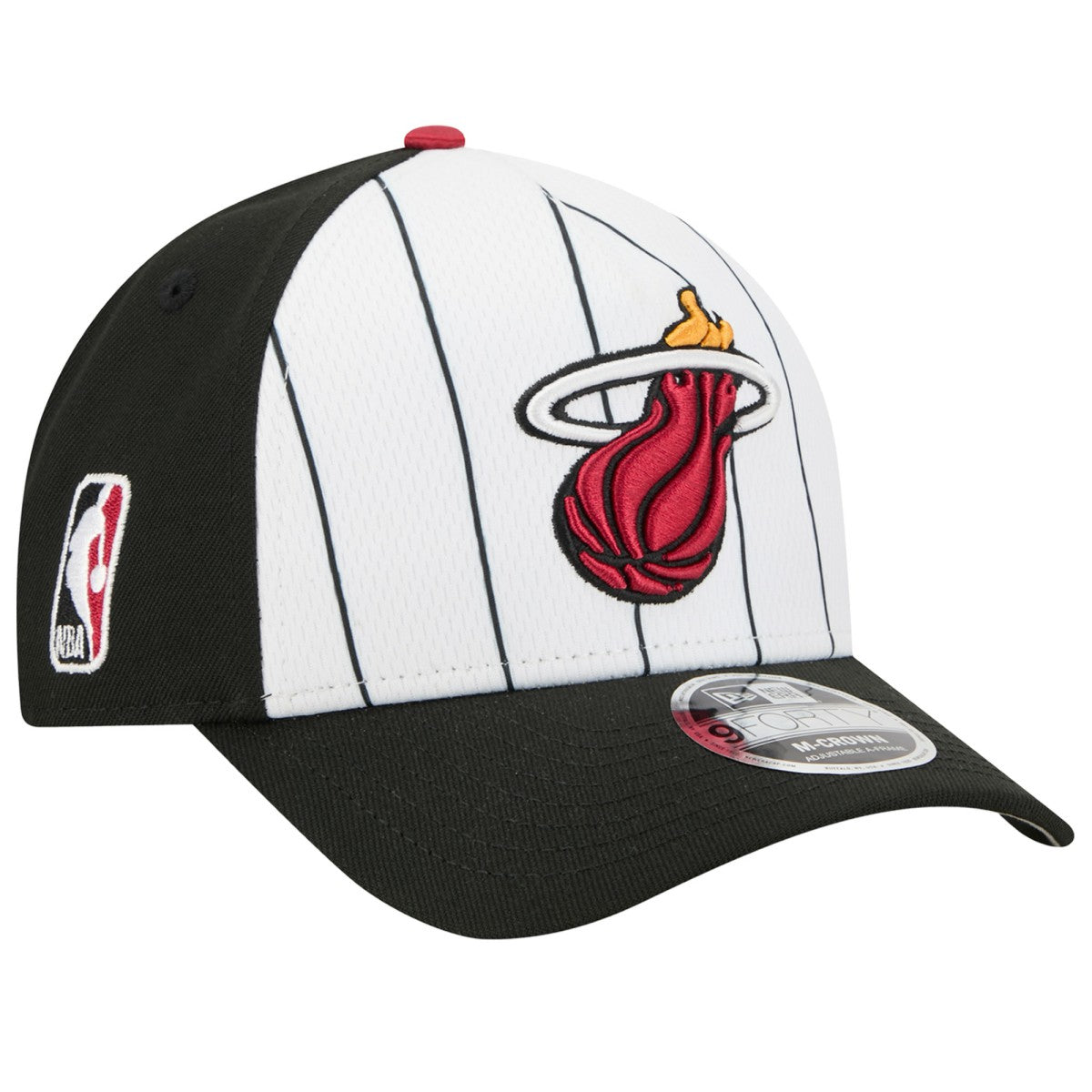 New Era - Miami Heat 2025 NBA Tip Off M-Crown A-Frame 9FORTY Adjustable Hat - White/Black