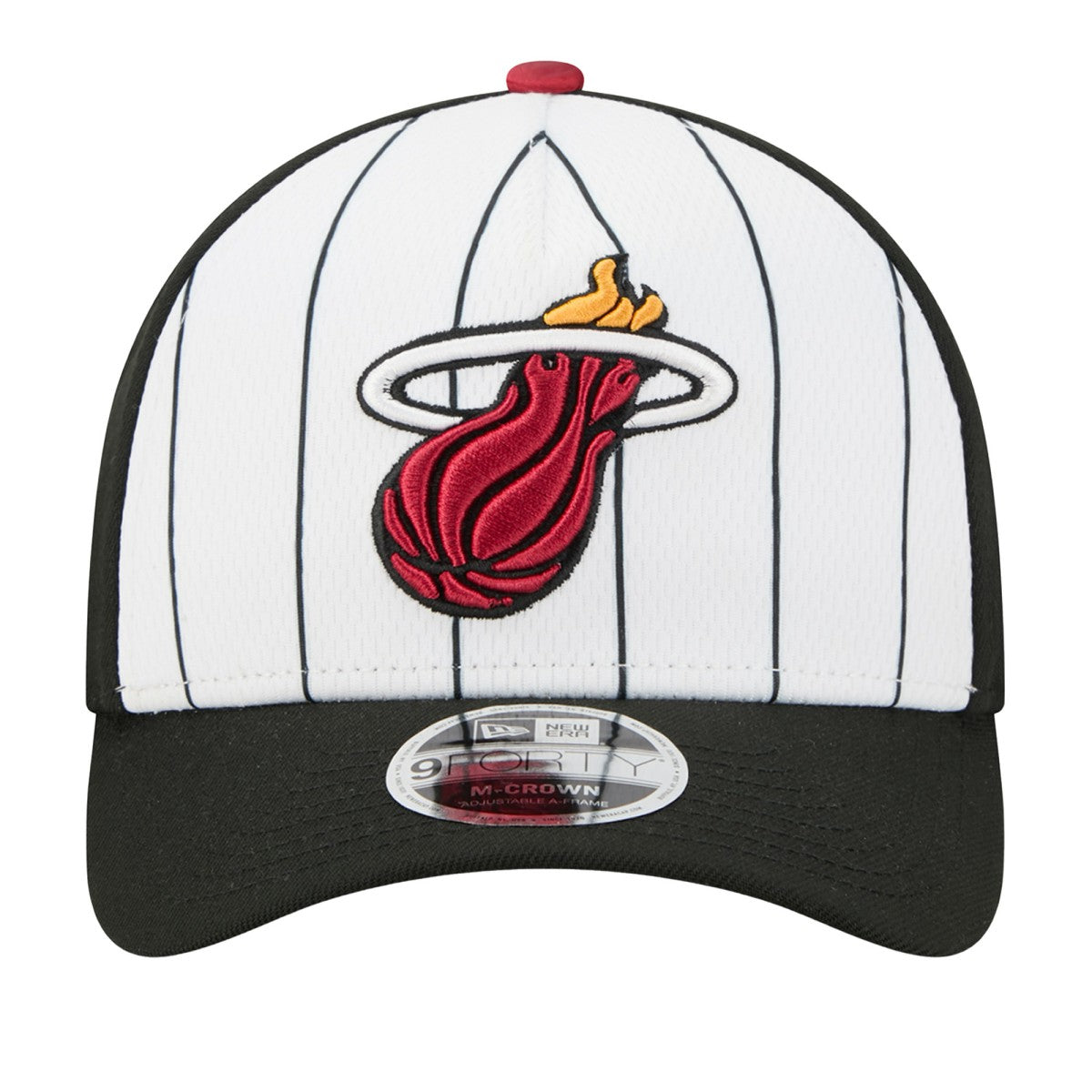 New Era - Miami Heat 2025 NBA Tip Off M-Crown A-Frame 9FORTY Adjustable Hat - White/Black