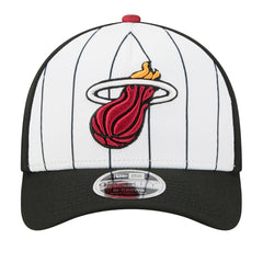 New Era - Miami Heat 2025 NBA Tip Off M-Crown A-Frame 9FORTY Adjustable Hat - White/Black