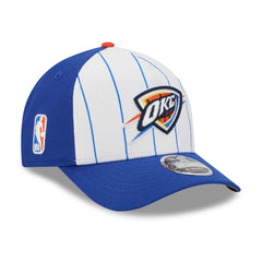 New Era - Oklahoma City Thunder 2025 NBA Tip Off M-Crown A-Frame 9FORTY Adjustable Hat - White/Blue
