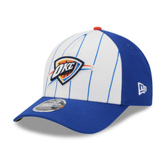 New Era - Oklahoma City Thunder 2025 NBA Tip Off M-Crown A-Frame 9FORTY Adjustable Hat - White/Blue
