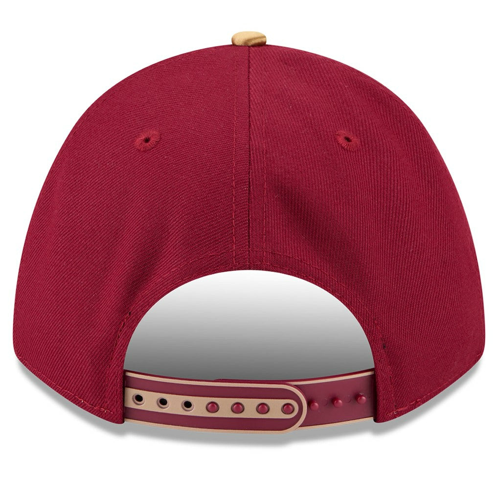 New Era - Cleveland Cavaliers 2025 NBA Tip Off M-Crown A-Frame 9FORTY Adjustable Hat - White/Wine