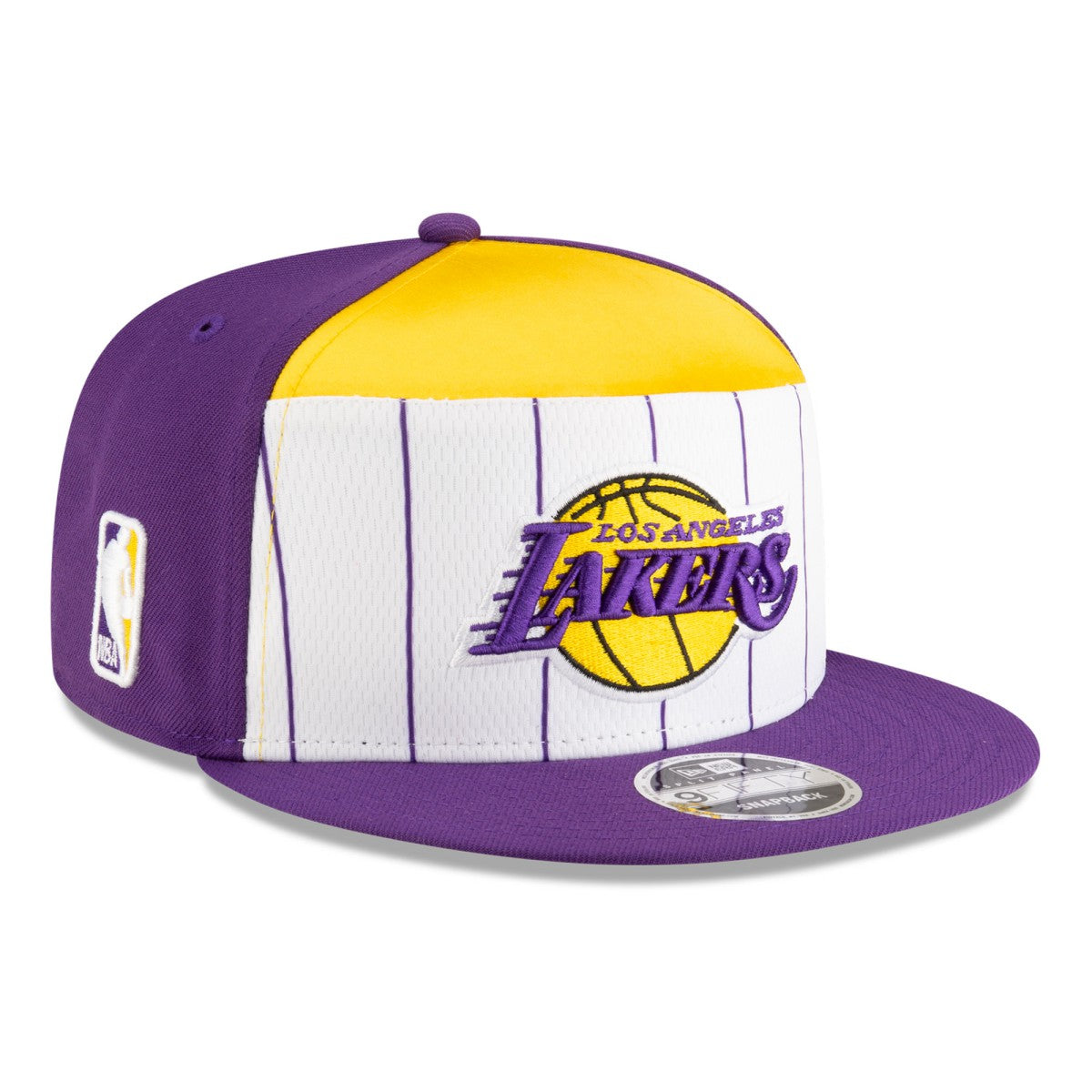 New Era - Los Angeles Lakers 2025 NBA Tip Off Split Panel 9FIFTY Snapback Hat - White/Purple