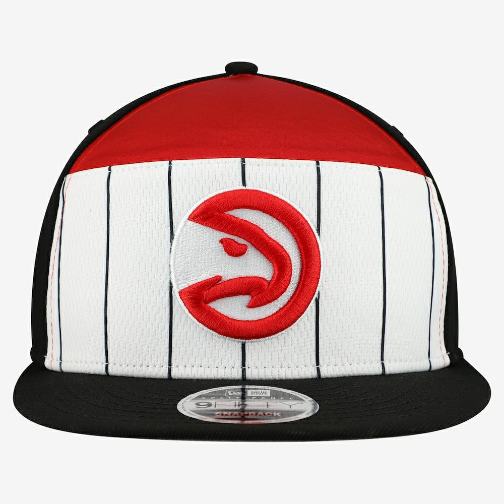 New Era - Atlanta Hawks 2025 NBA Tip Off Split Panel 9FIFTY Snapback Hat - White/Red