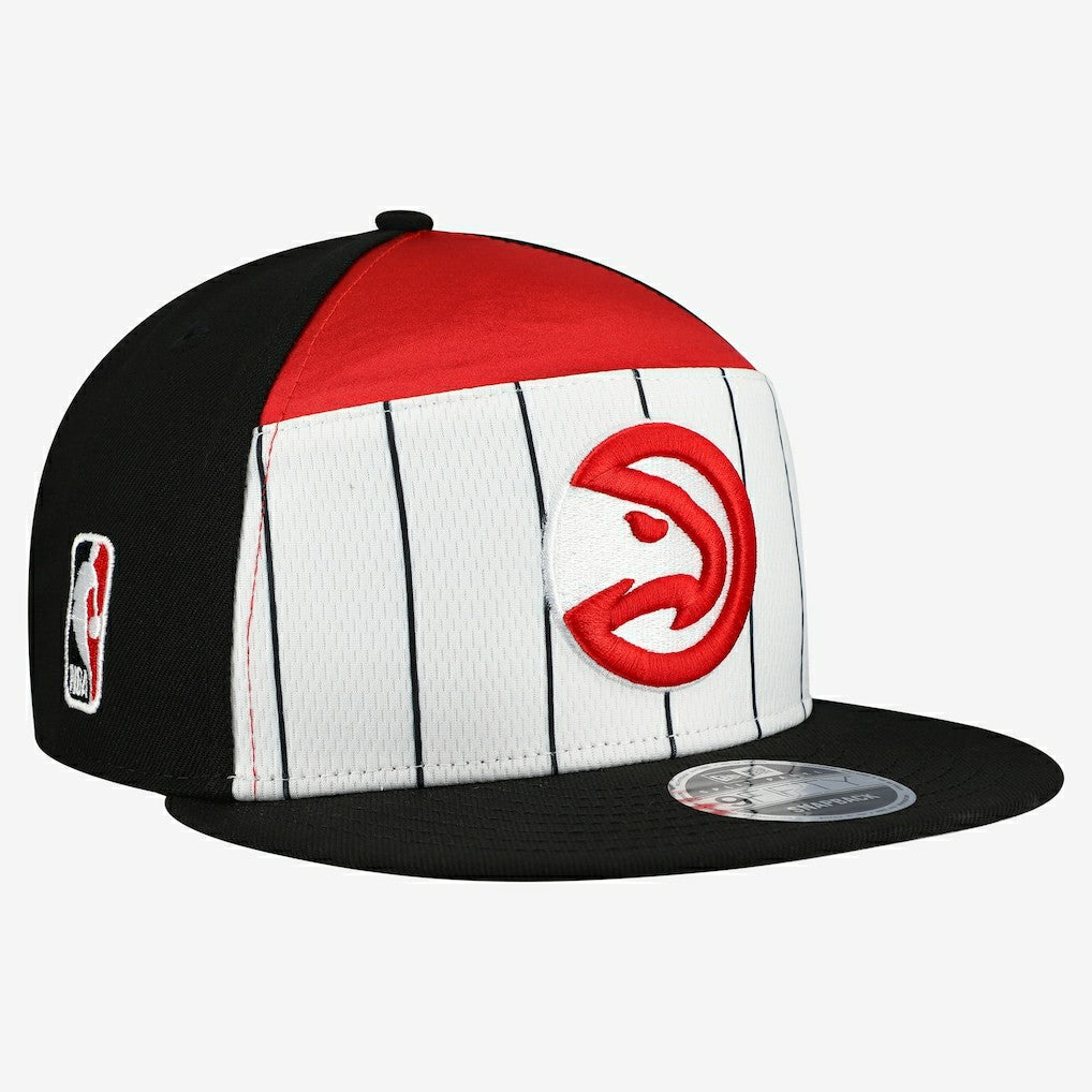 New Era - Atlanta Hawks 2025 NBA Tip Off Split Panel 9FIFTY Snapback Hat - White/Red