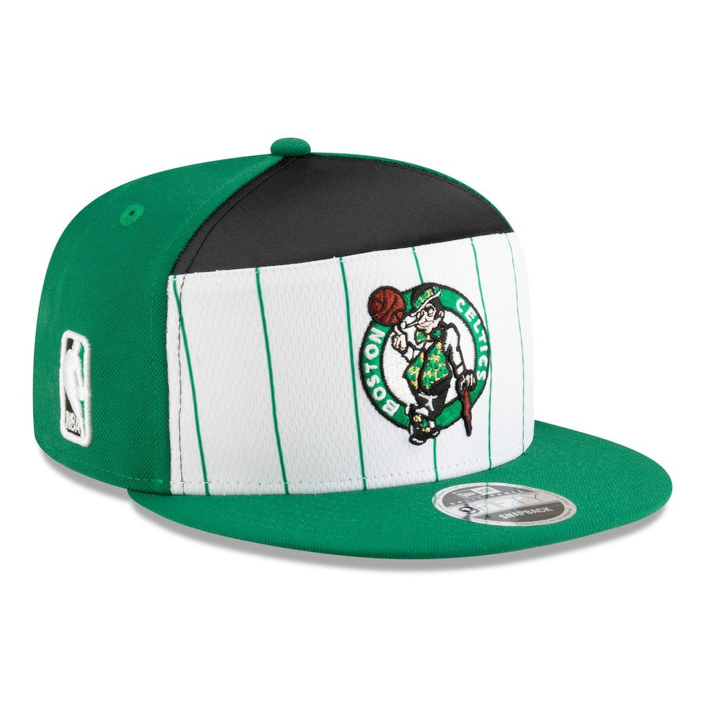 New Era - Boston Celtics 2025 NBA Tip Off Split Panel 9FIFTY Snapback Hat - White/Kelly Green