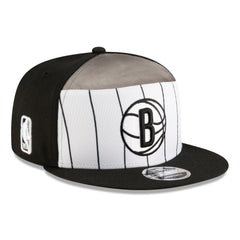 New Era - Brooklyn Nets 2025 NBA Tip Off Split Panel 9FIFTY Snapback Hat - White/Black