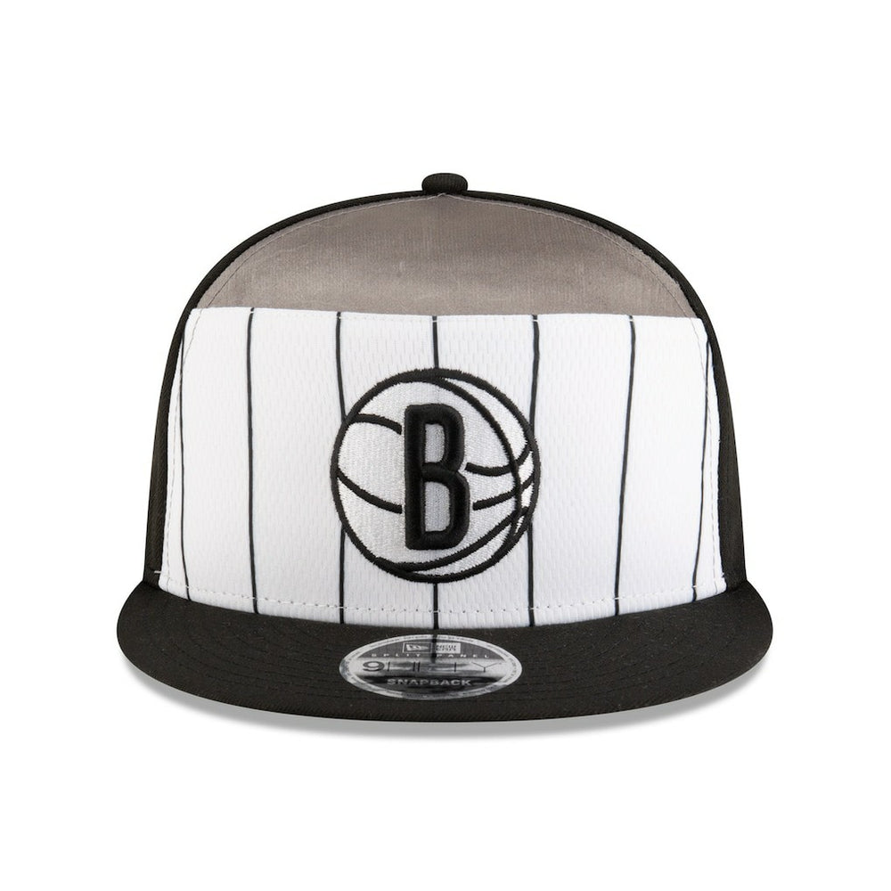 New Era - Brooklyn Nets 2025 NBA Tip Off Split Panel 9FIFTY Snapback Hat - White/Black