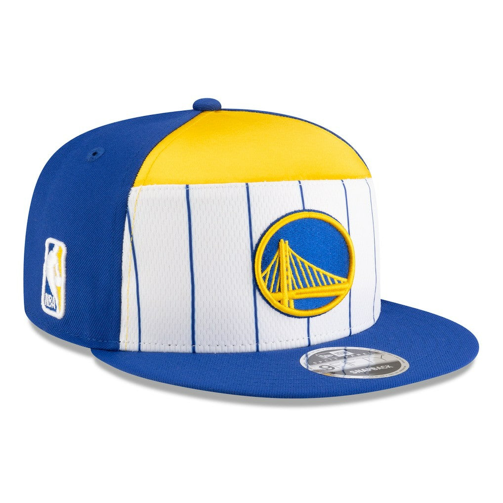 New Era - Golden State Warriors 2025 NBA Tip Off Split Panel 9FIFTY Snapback Hat - White/Royal