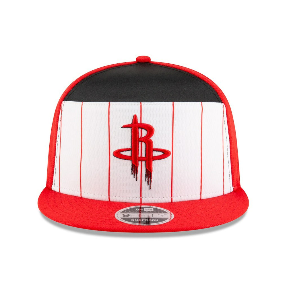 New Era - Houston Rockets 2025 NBA Tip Off Split Panel 9FIFTY Snapback Hat - White/Red