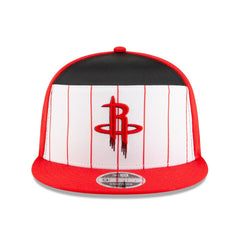 New Era - Houston Rockets 2025 NBA Tip Off Split Panel 9FIFTY Snapback Hat - White/Red