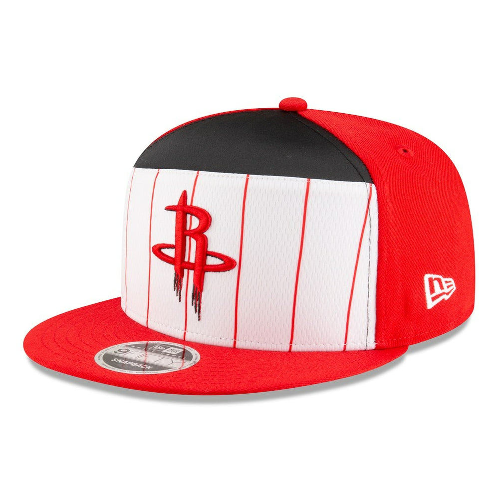 New Era - Houston Rockets 2025 NBA Tip Off Split Panel 9FIFTY Snapback Hat - White/Red