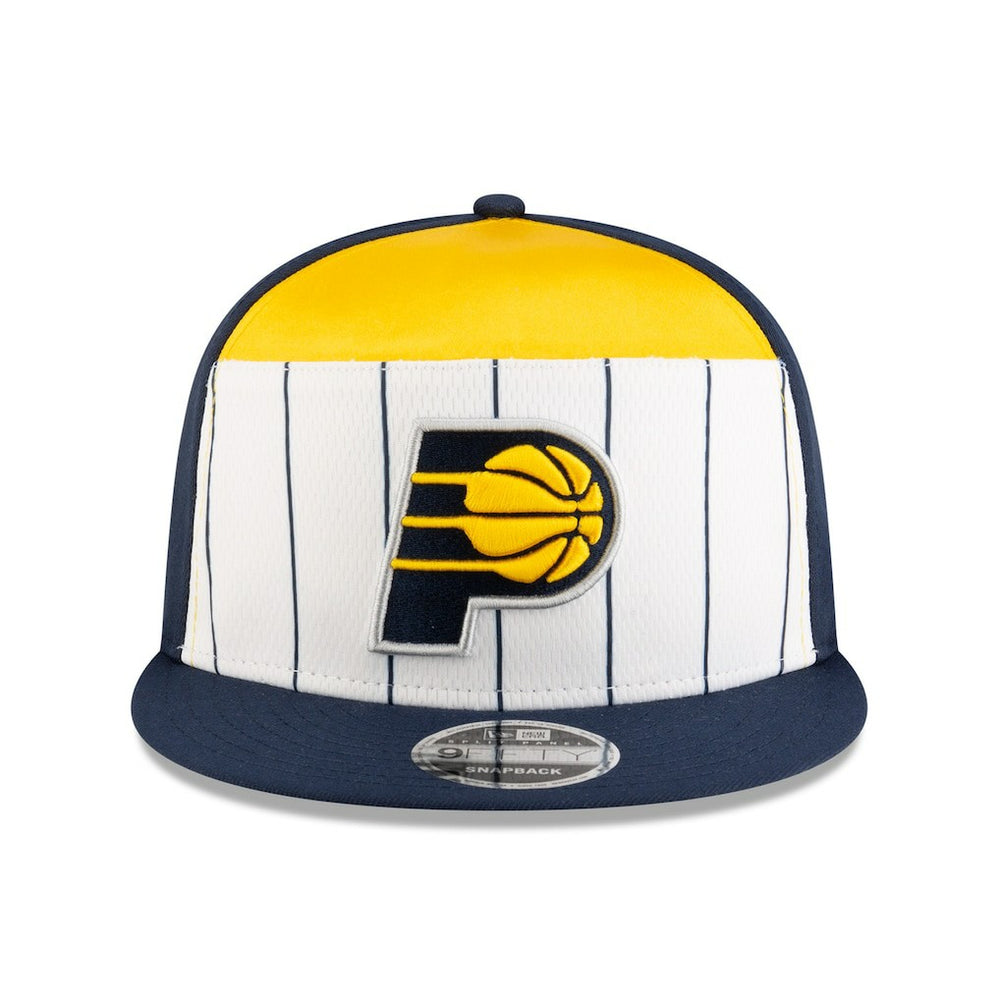 New Era - Indiana Pacers 2025 NBA Tip Off Split Panel 9FIFTY Snapback Hat - White/Navy