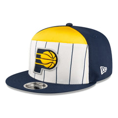 New Era - Indiana Pacers 2025 NBA Tip Off Split Panel 9FIFTY Snapback Hat - White/Navy