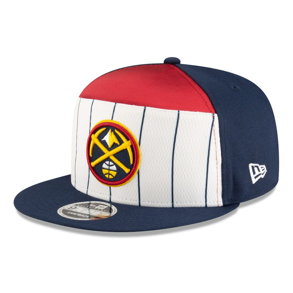 New Era - Denver Nuggets 2025 NBA Tip Off Split Panel 9FIFTY Snapback Hat - White/Navy