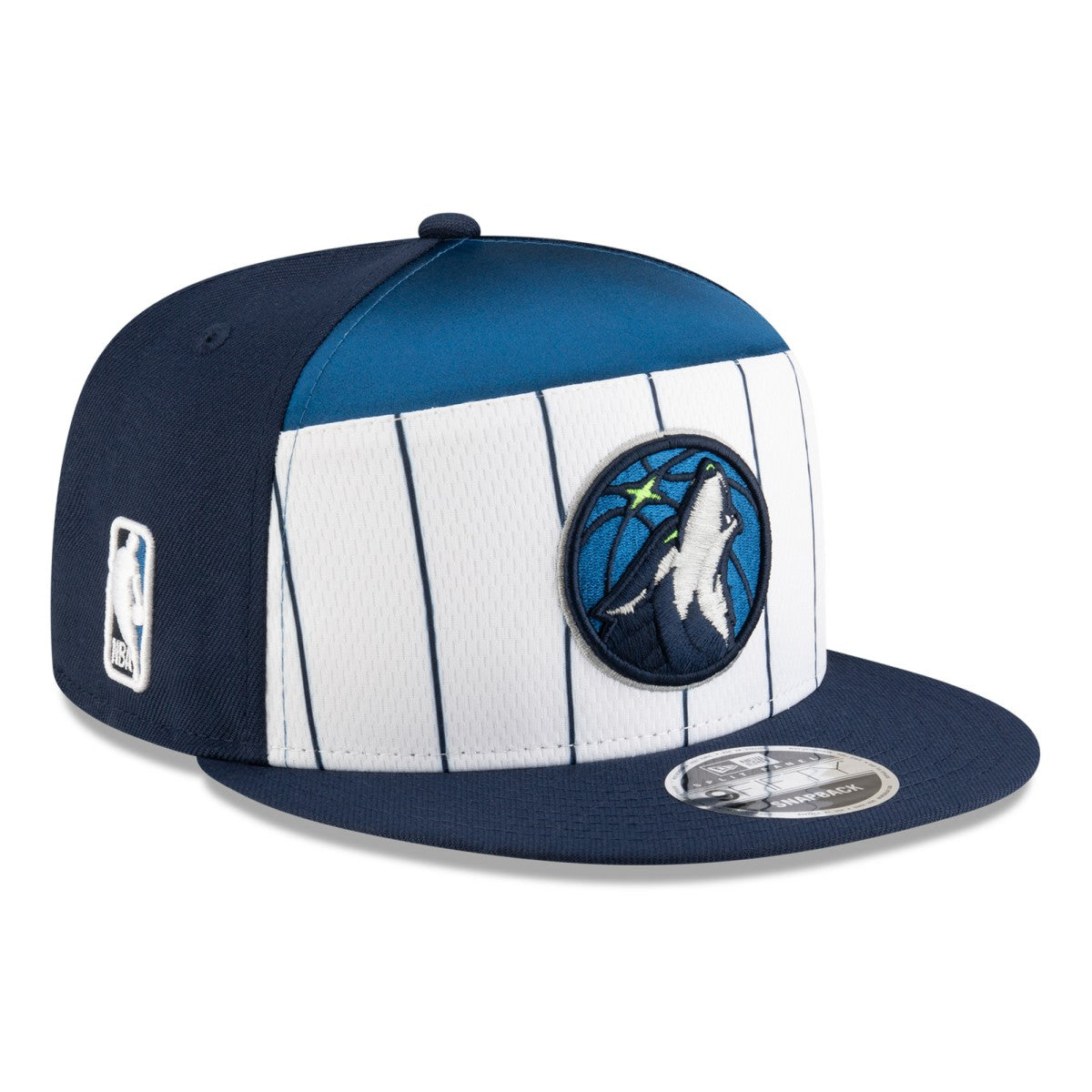 New Era - Minnesota Timberwolves 2025 NBA Tip Off Split Panel 9FIFTY Snapback Hat - White/Navy