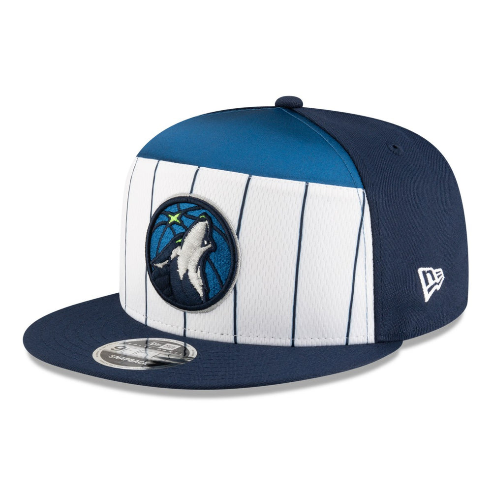 New Era - Minnesota Timberwolves 2025 NBA Tip Off Split Panel 9FIFTY Snapback Hat - White/Navy