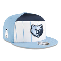 New Era - Memphis Grizzlies 2025 NBA Tip Off Split Panel 9FIFTY Snapback Hat - White/Light Blue