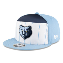 New Era - Memphis Grizzlies 2025 NBA Tip Off Split Panel 9FIFTY Snapback Hat - White/Light Blue