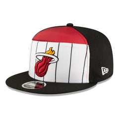 New Era - Miami Heat 2025 NBA Tip Off Split Panel 9FIFTY Snapback Hat - White/Black