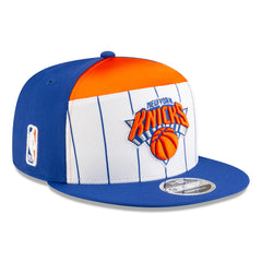 New Era - New York Knicks 2025 NBA Tip Off Split Panel 9FIFTY Snapback Hat - White/Blue