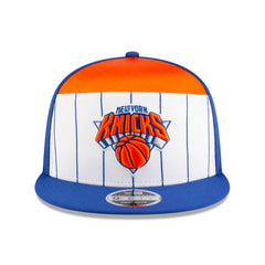 New Era - New York Knicks 2025 NBA Tip Off Split Panel 9FIFTY Snapback Hat - White/Blue