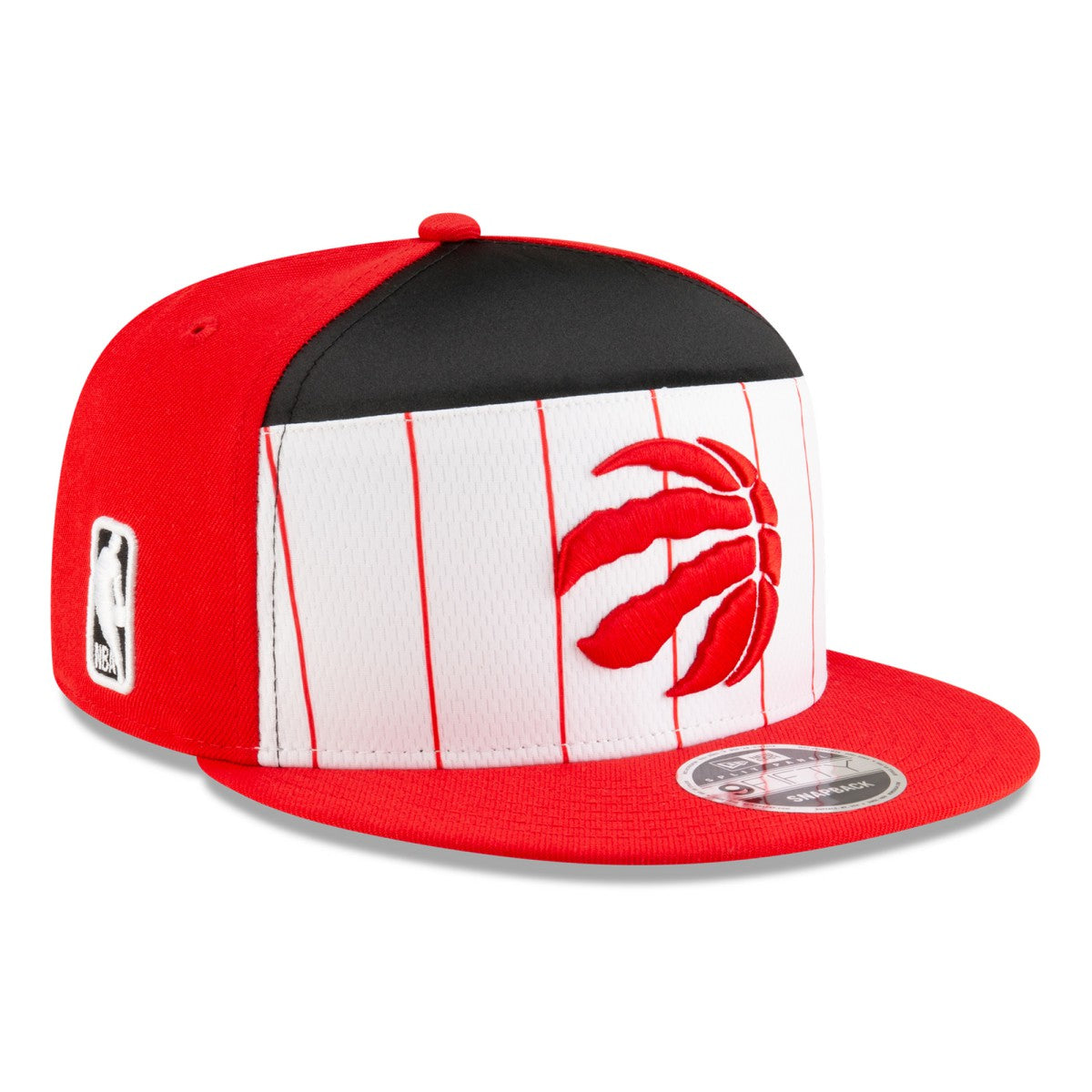 New Era - Toronto Raptors 2025 NBA Tip Off Split Panel 9FIFTY Snapback Hat - White/Red