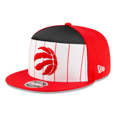 New Era - Toronto Raptors 2025 NBA Tip Off Split Panel 9FIFTY Snapback Hat - White/Red