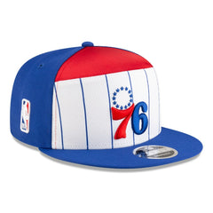 New Era - Philadelphia 76ers 2025 NBA Tip Off Split Panel 9FIFTY Snapback Hat - White/Blue
