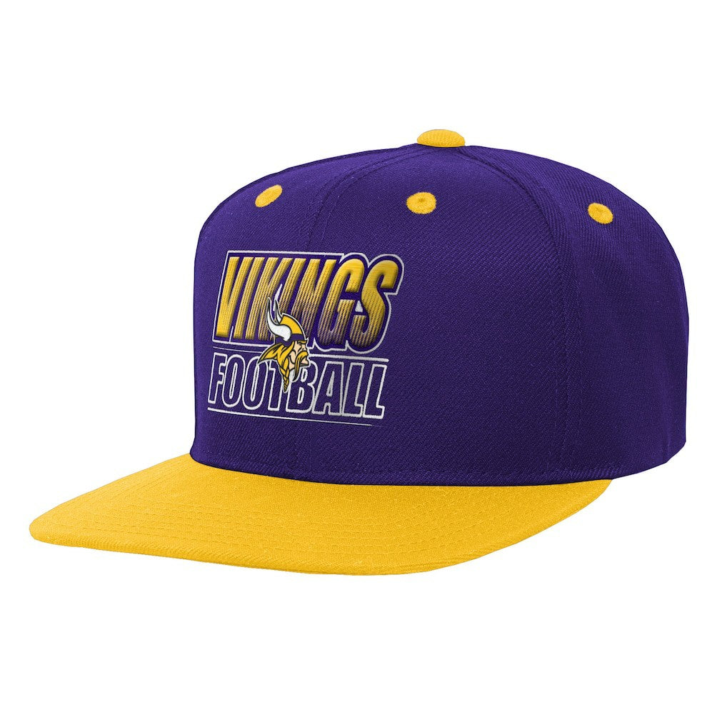 Minnesota Vikings Outerstuff Youth Team Gradient Deadstock Snapback Hat Purple - NFL