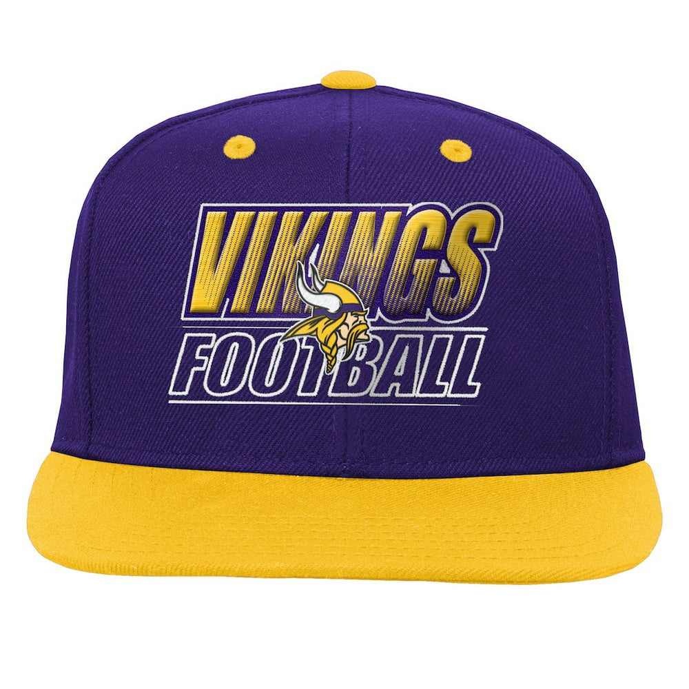 Minnesota Vikings Outerstuff Youth Team Gradient Deadstock Snapback Hat Purple - NFL