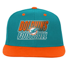 Miami Dolphins Outerstuff Youth Team Gradient Deadstock Snapback Hat Aqua - NFL