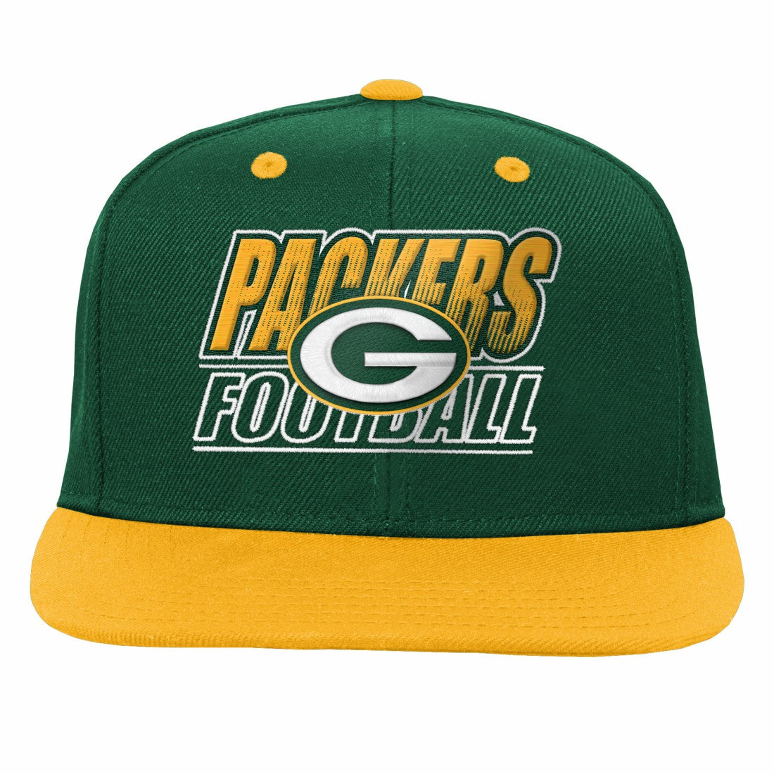 Green Bay Packers Outerstuff Youth Team Gradient Deadstock Snapback Hat Green - NFL