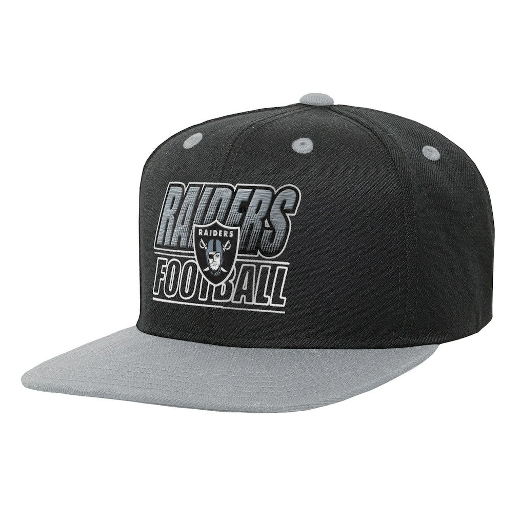 Las Vegas Raiders Outerstuff Youth Team Gradient Deadstock Snapback Hat Black - NFL