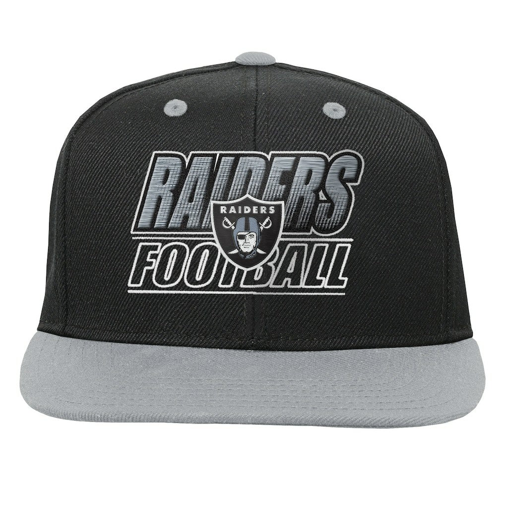 Las Vegas Raiders Outerstuff Youth Team Gradient Deadstock Snapback Hat Black - NFL